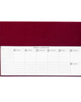 Weekly Desk Planner - Burgundy