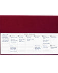 Weekly Desk Planner - Burgundy