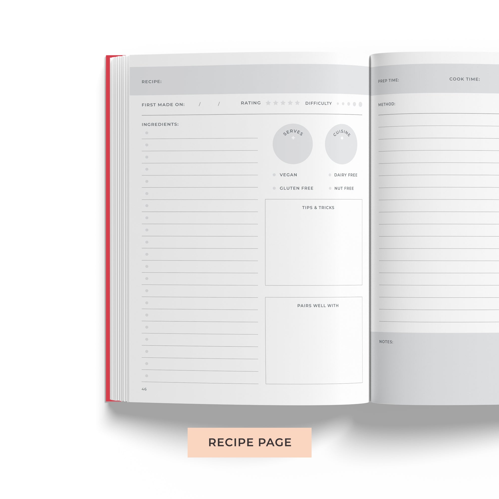 'Little Book of Recipes' Recipe Journal