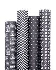 Gift Wrappers (Monochrome Darks) - 7mm - Fine Paper Stationery