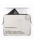 Laptop Sleeve: No Trip Phobia (Grey) - 7mm - Fine Paper Stationery
