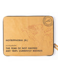 Laptop Sleeve: No Trip Phobia (Kraft) - 7mm - Fine Paper Stationery