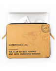 Laptop Sleeve: No Trip Phobia (Kraft) - 7mm - Fine Paper Stationery