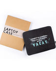 Laptop Sleeve: Vacay (Black) - 7mm - Fine Paper Stationery