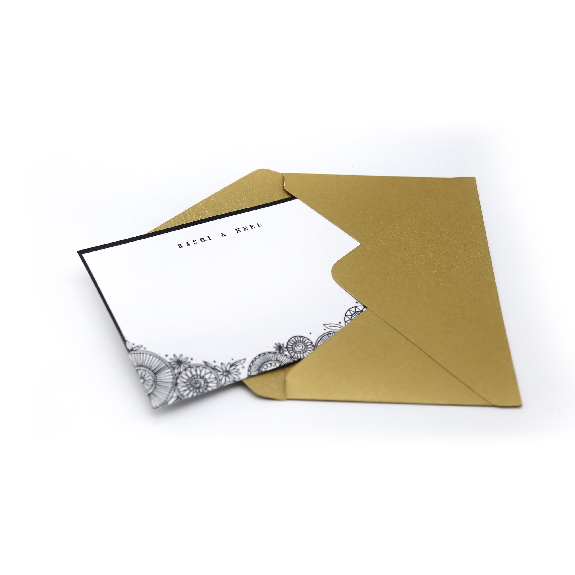 Notecards &amp; Envelopes (Doodleplay Mandla) - 7mm - Fine Paper Stationery