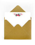 Notecards & Envelopes (Pastel Petals) - 7mm - Fine Paper Stationery