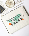 Laptop Sleeve: Vacay (White)