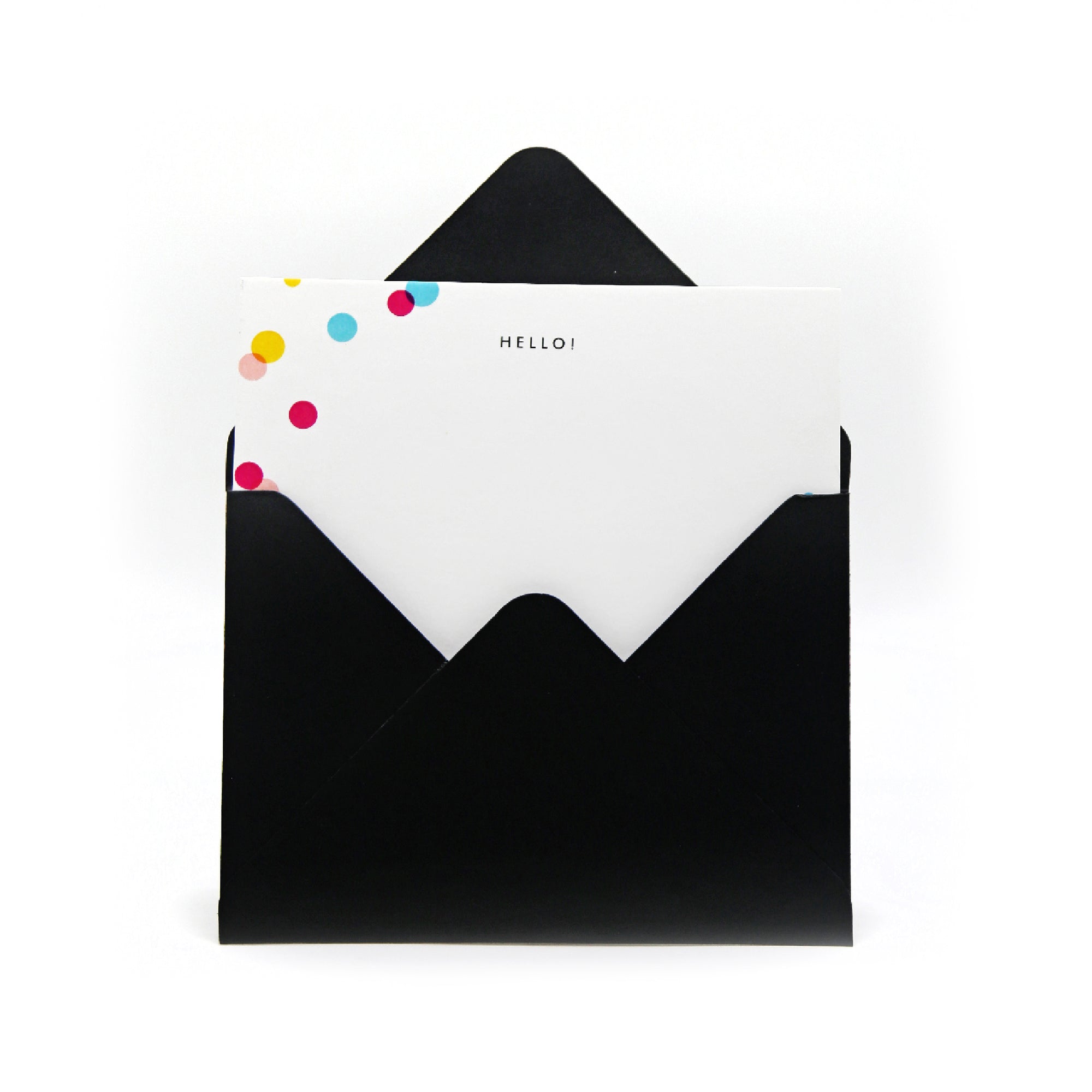 Notecards &amp; Envelopes (Confetti Polka) - 7mm - Fine Paper Stationery