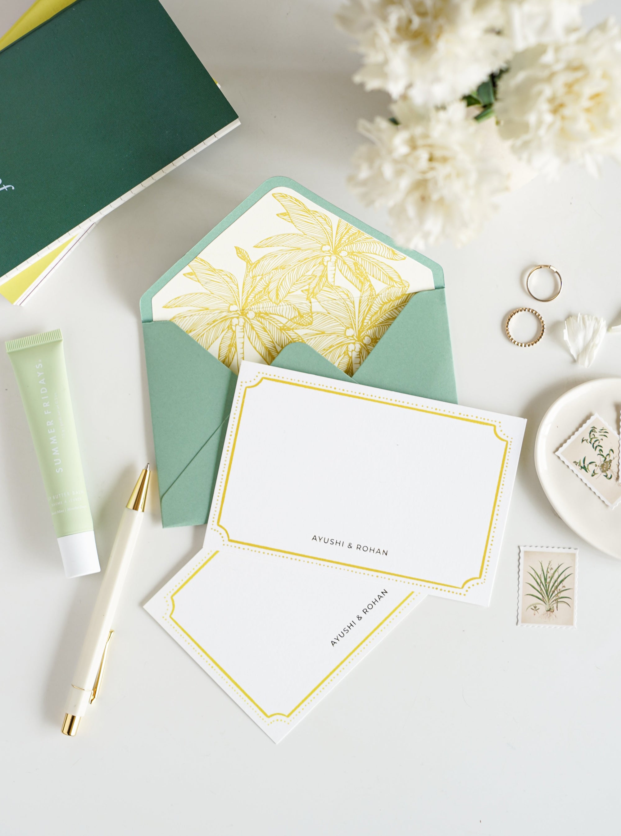 'Tropical Paradise' Notecards Set – 7mm - Fine Paper Stationery