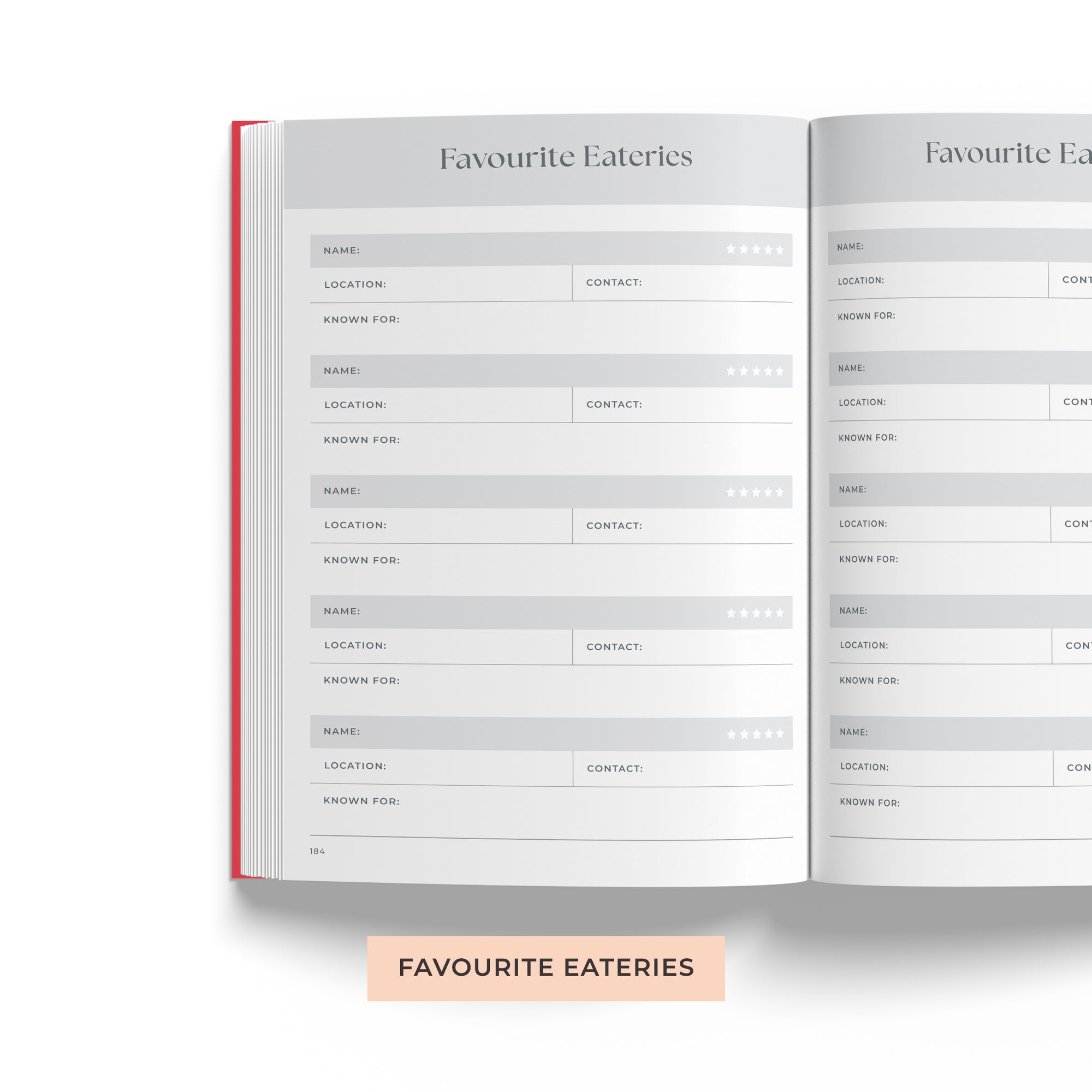 &#39;Eat Make Repeat&#39; Recipe Journal