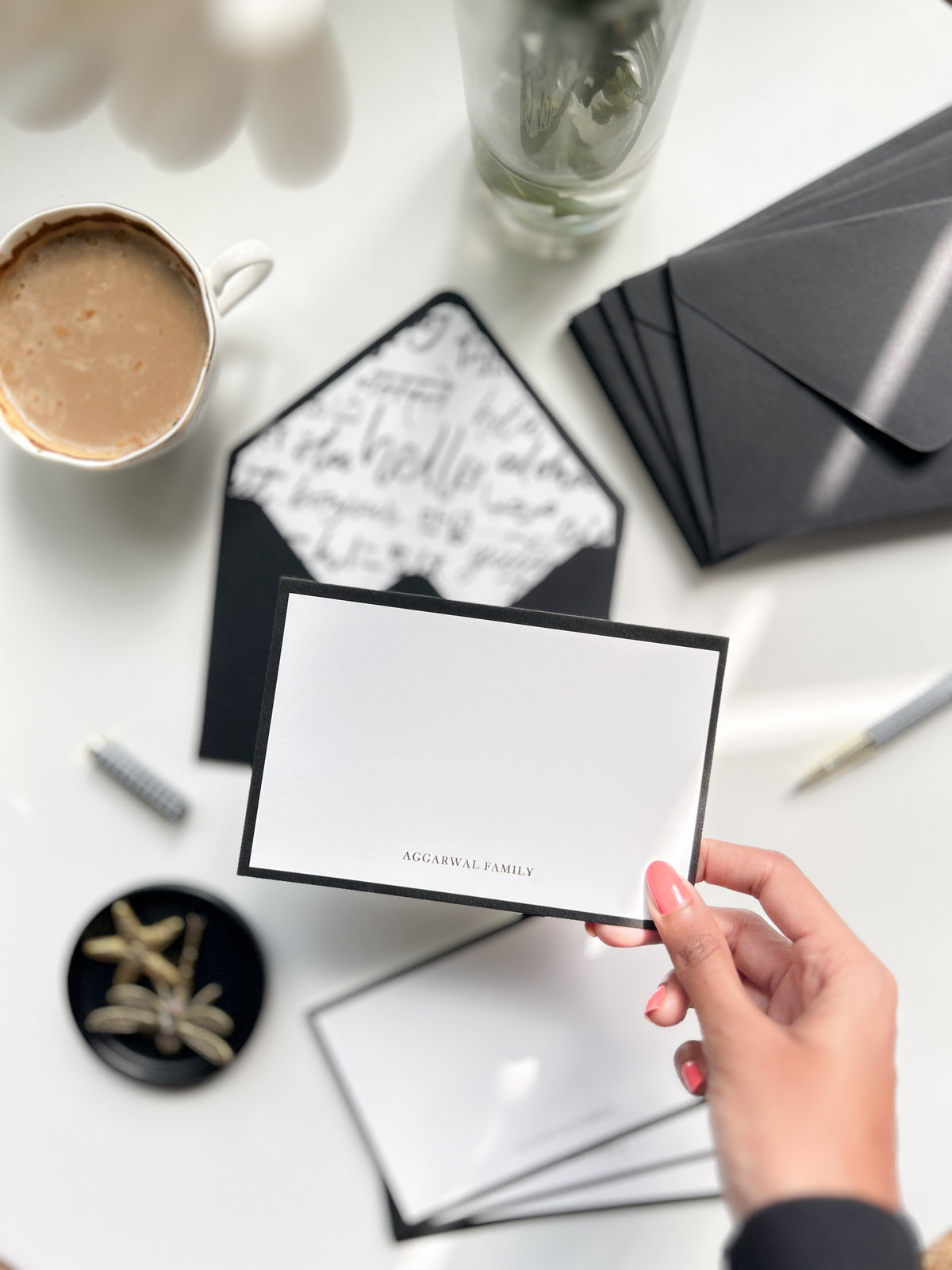 Note Card Hello 'Say Hello' Notecards Set – 7mm - Fine Paper Stationery