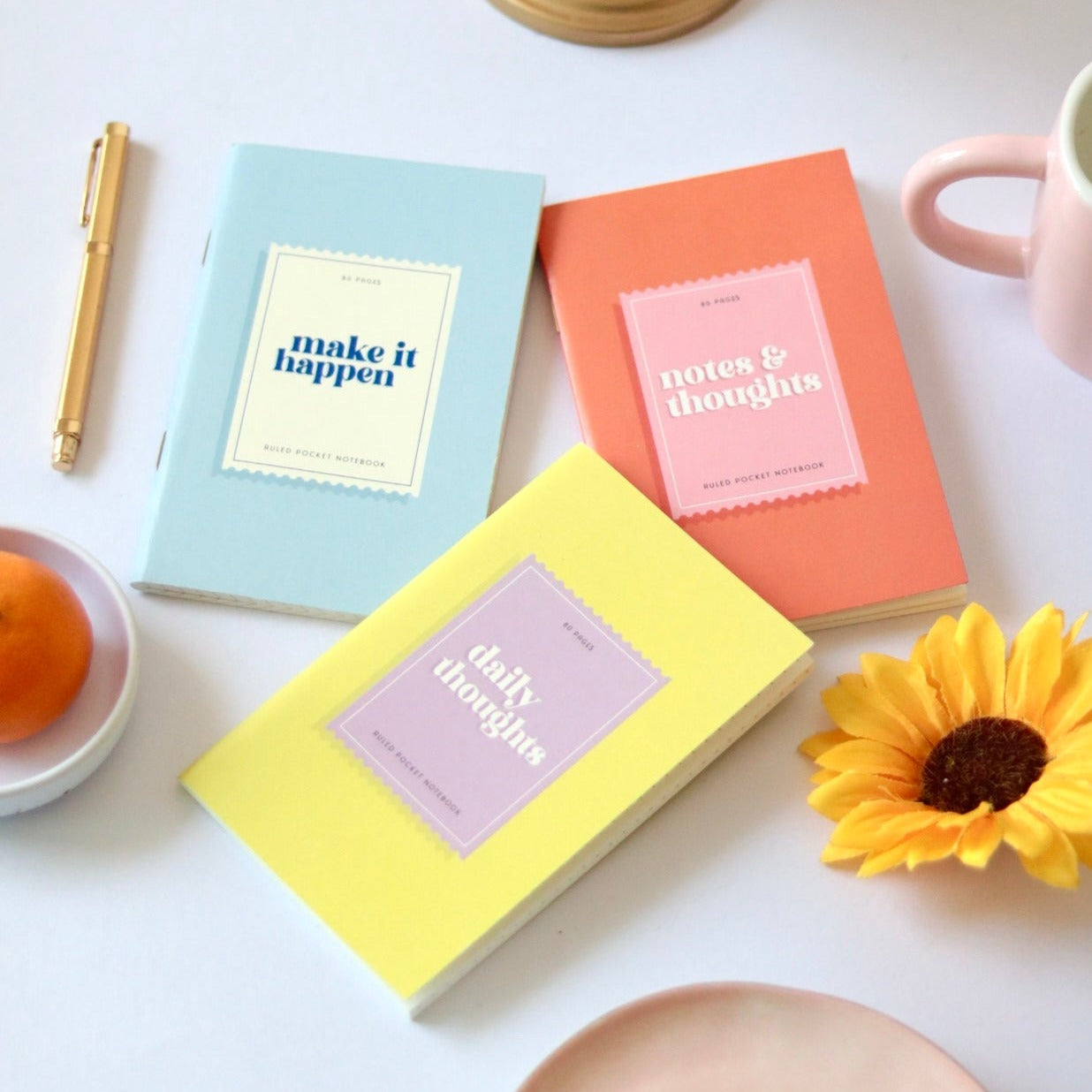 Pocket Notebooks - Cotton Candy – 7mm - Fine Paper Stationery