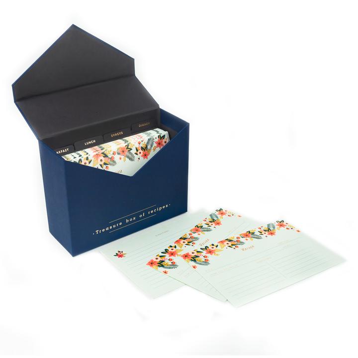 Recipe Box (Navy Blue)