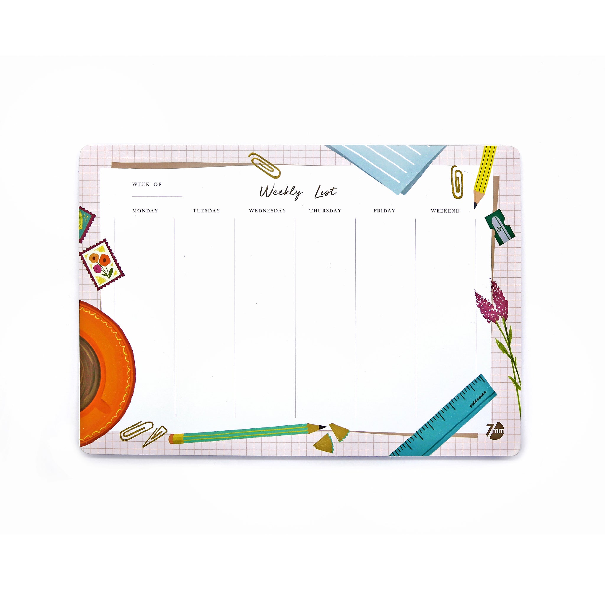 Weekly Deskpad (Desk) - 7mm - Fine Paper Stationery