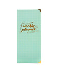 Weekly Planner (Mint Green) - 7mm - Fine Paper Stationery