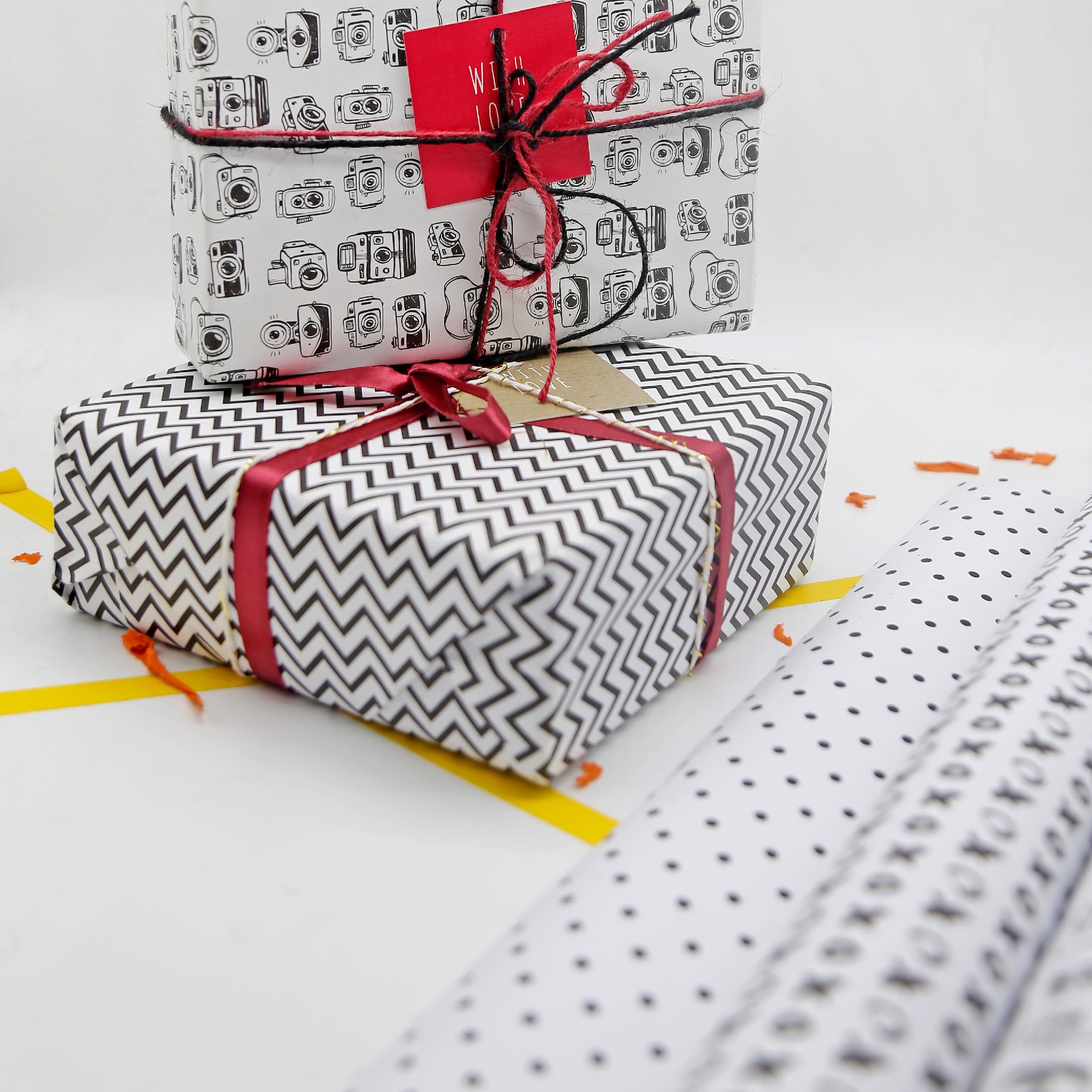 Gift Wrappers (Monochrome) - 7mm - Fine Paper Stationery