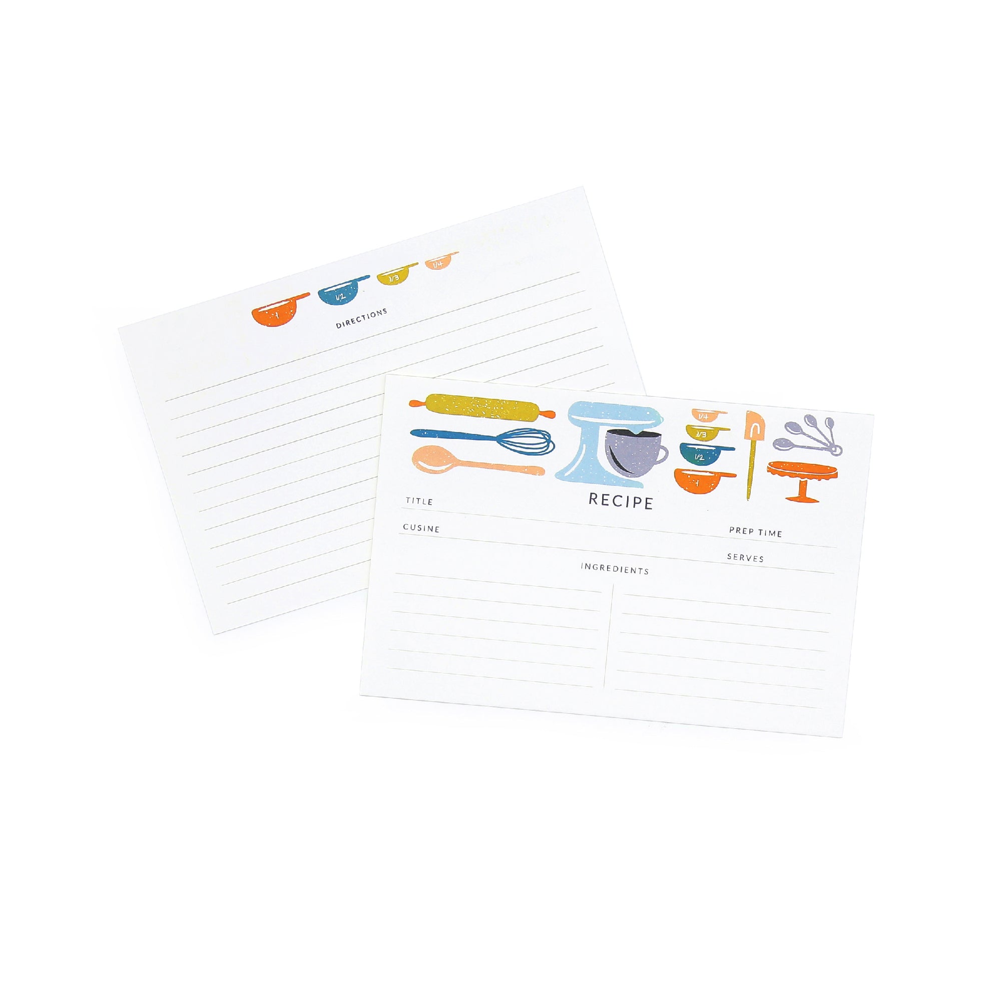 Recipe Box (Orange) - 7mm - Fine Paper Stationery
