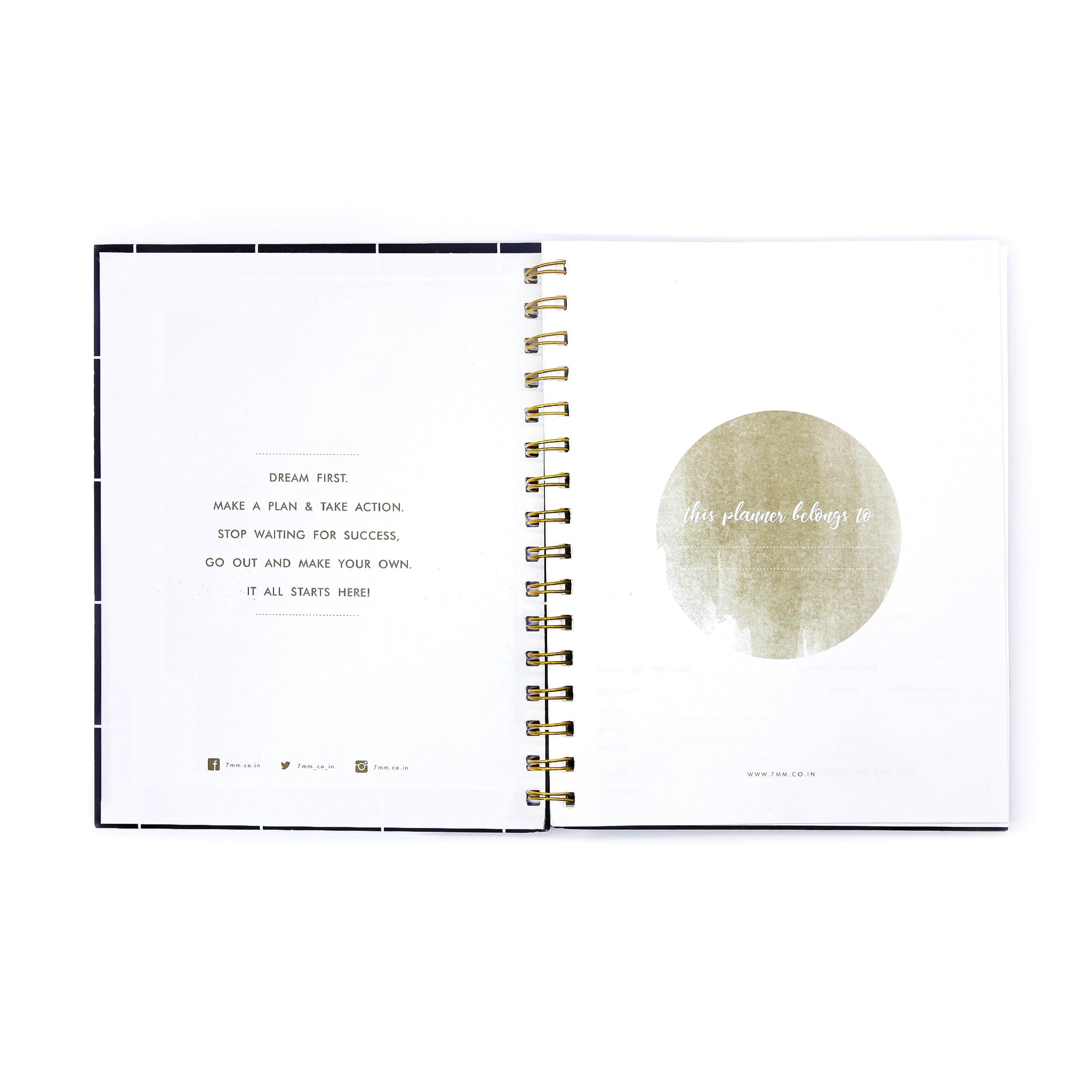 Daily Planner (Square) - 7mm - Fine Paper Stationery