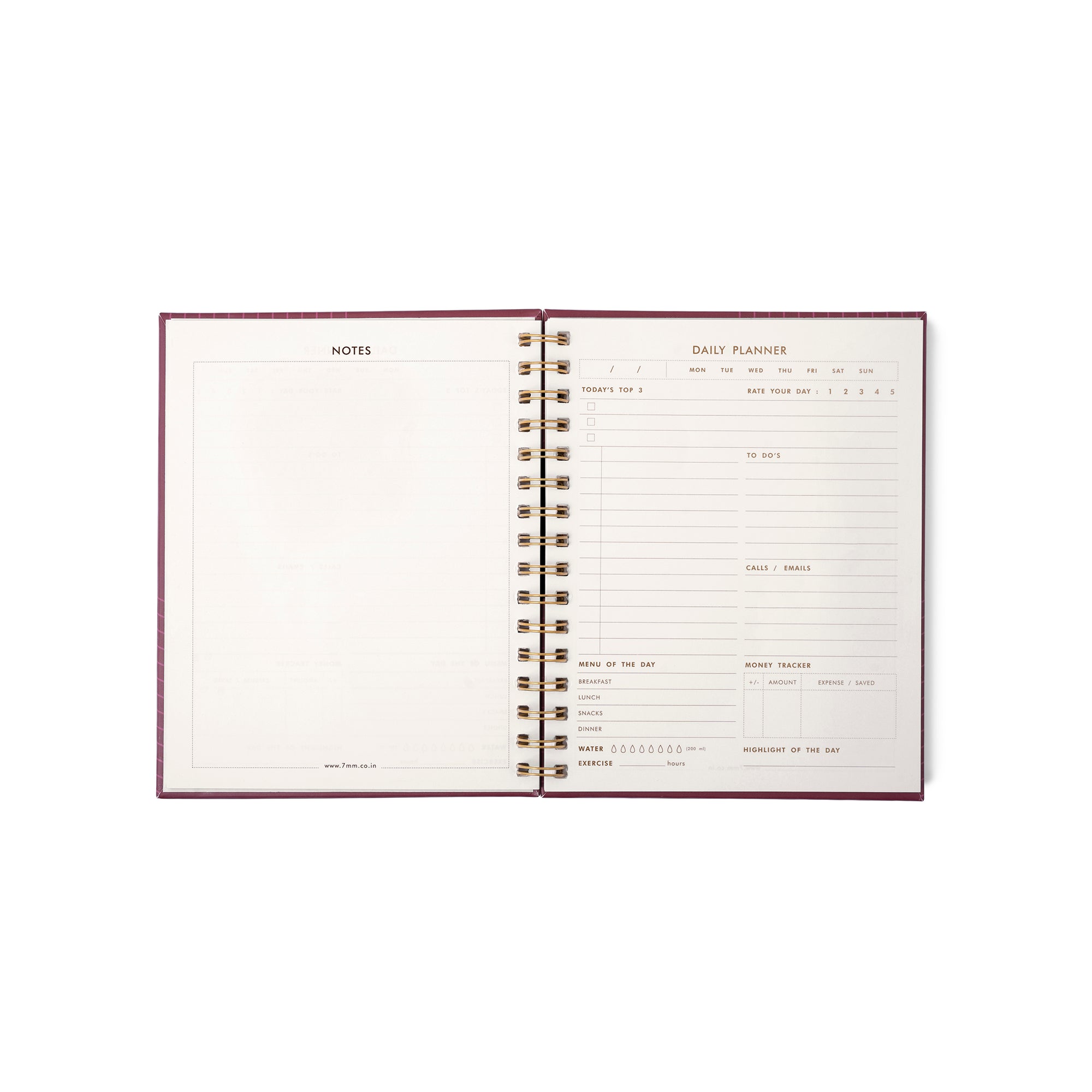 Daily Planner (Burgundy Boss)