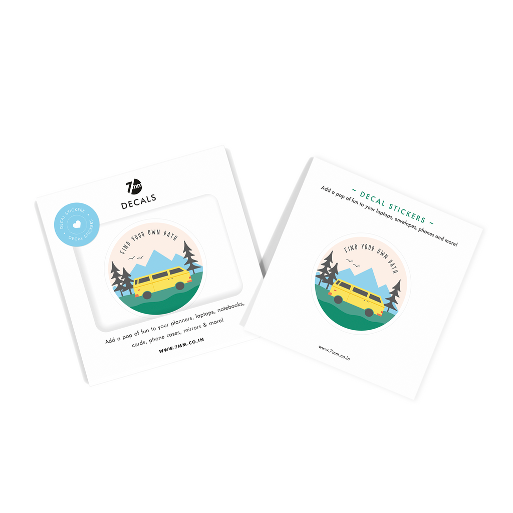 Sticker Path Following Decals | Find your own Path – 7mm - Fine Paper Stationery