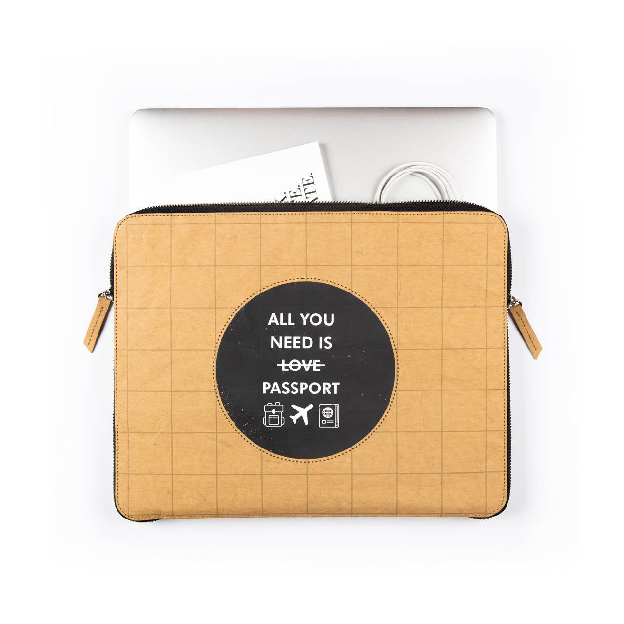 Laptop Sleeve: All you need (Kraft) - 7mm - Fine Paper Stationery