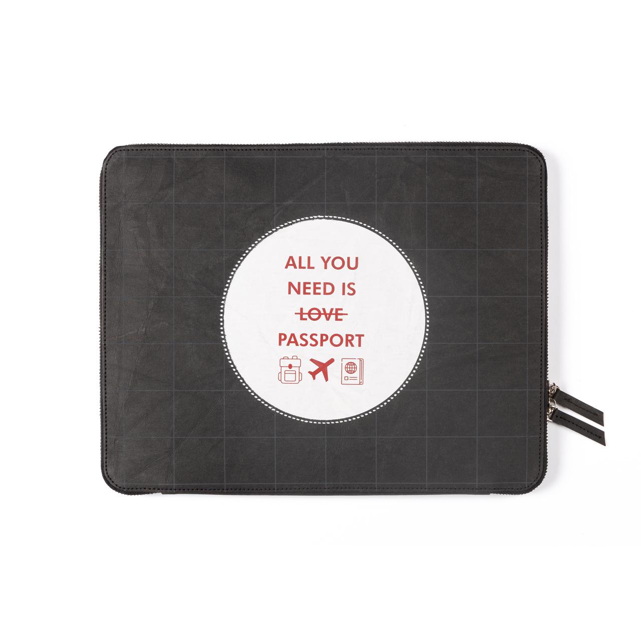 Laptop Sleeve: All you need (Black) - 7mm - Fine Paper Stationery