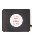 Laptop Sleeve: All you need (Black) - 7mm - Fine Paper Stationery