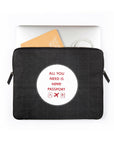 Laptop Sleeve: All you need (Black) - 7mm - Fine Paper Stationery