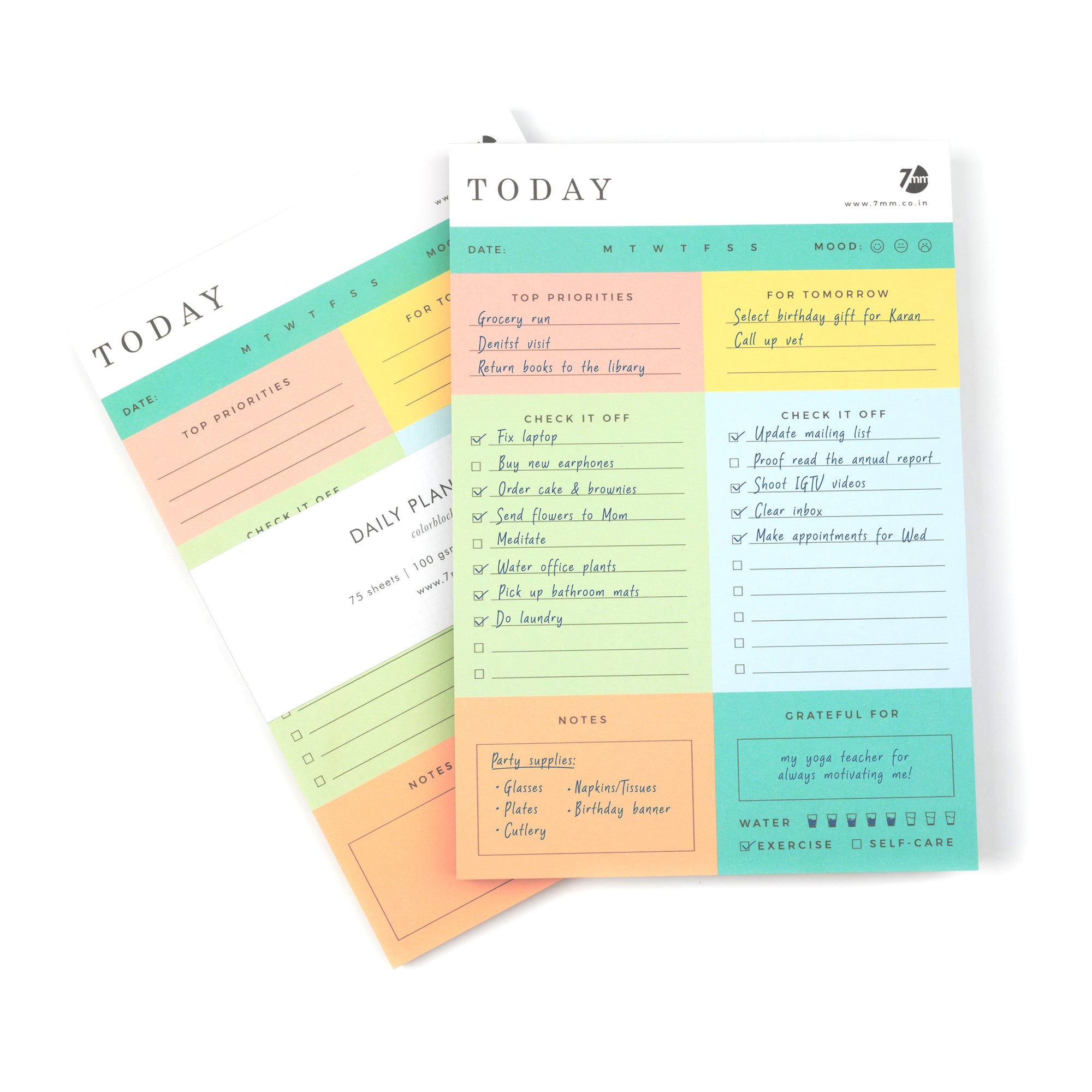 Daily colorblock Notepad