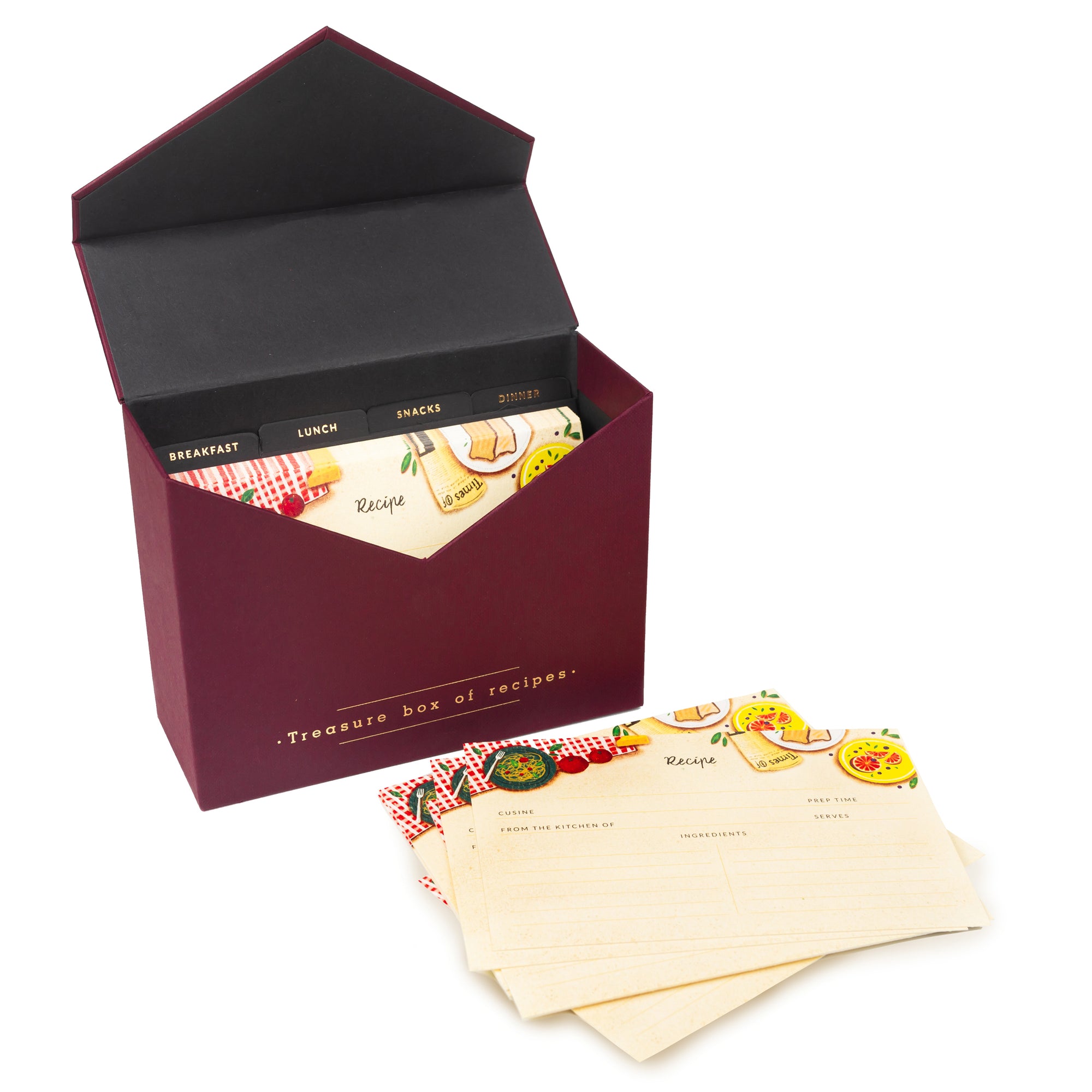 Recipe Box (Maroon)