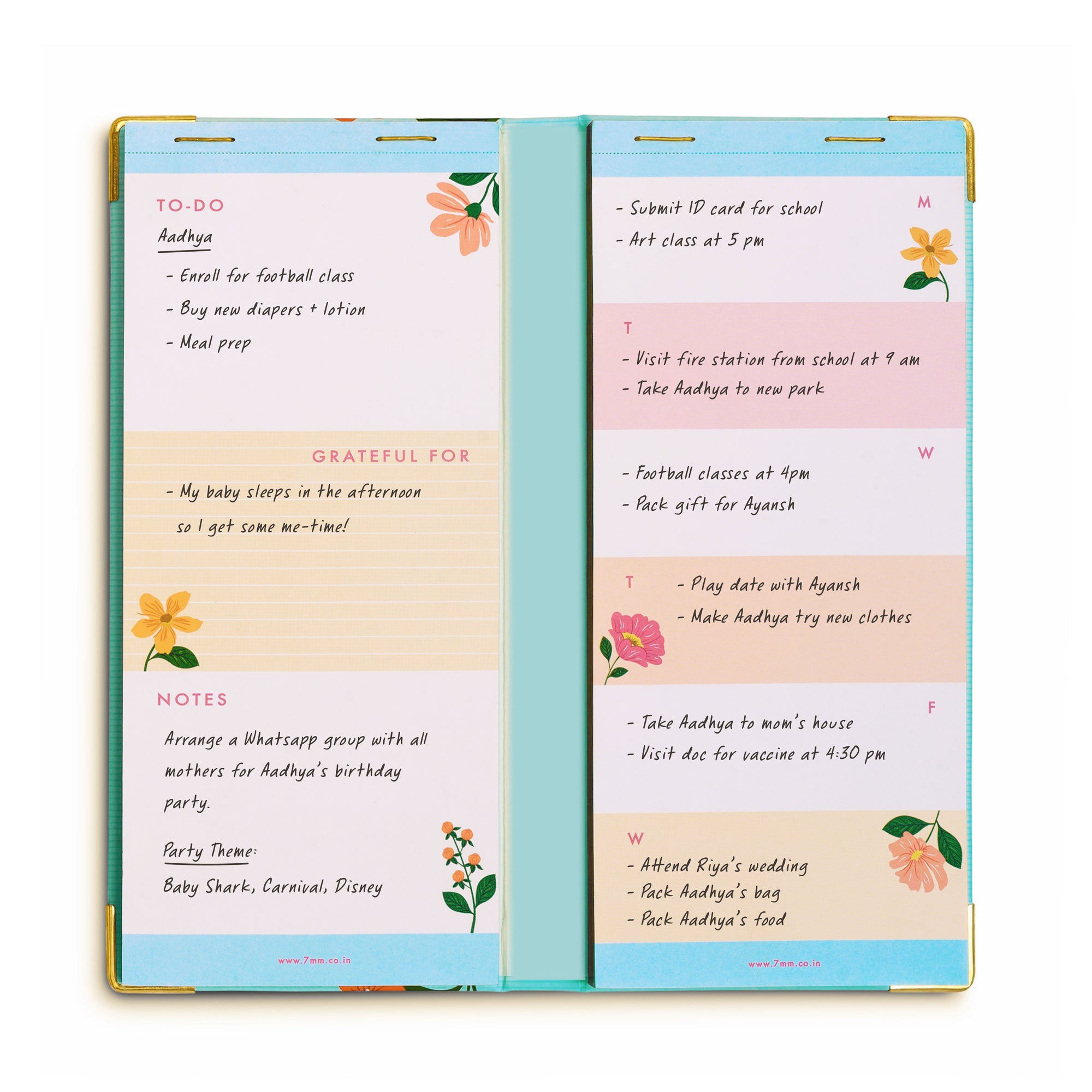 Weekly Planner (Floral Affair)