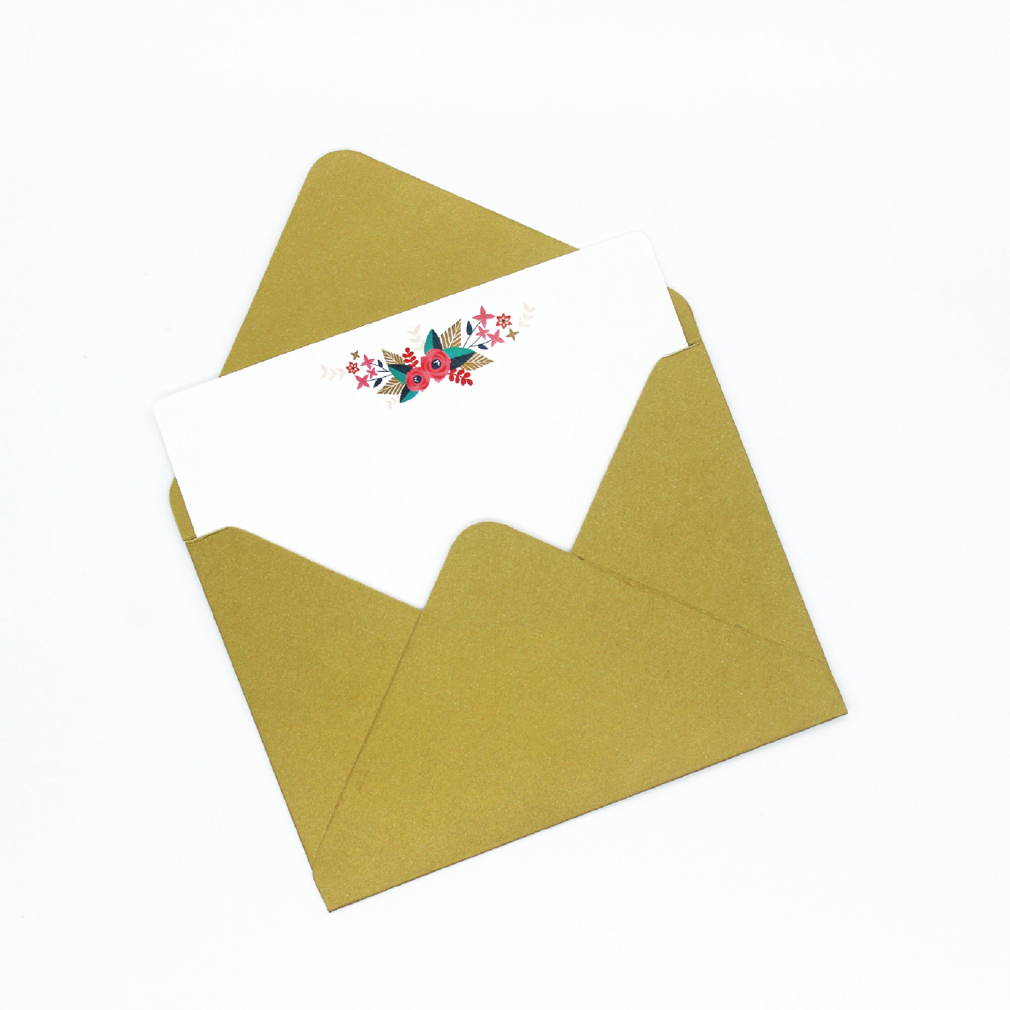 Notecards & Envelopes (Pastel Petals) - 7mm - Fine Paper Stationery